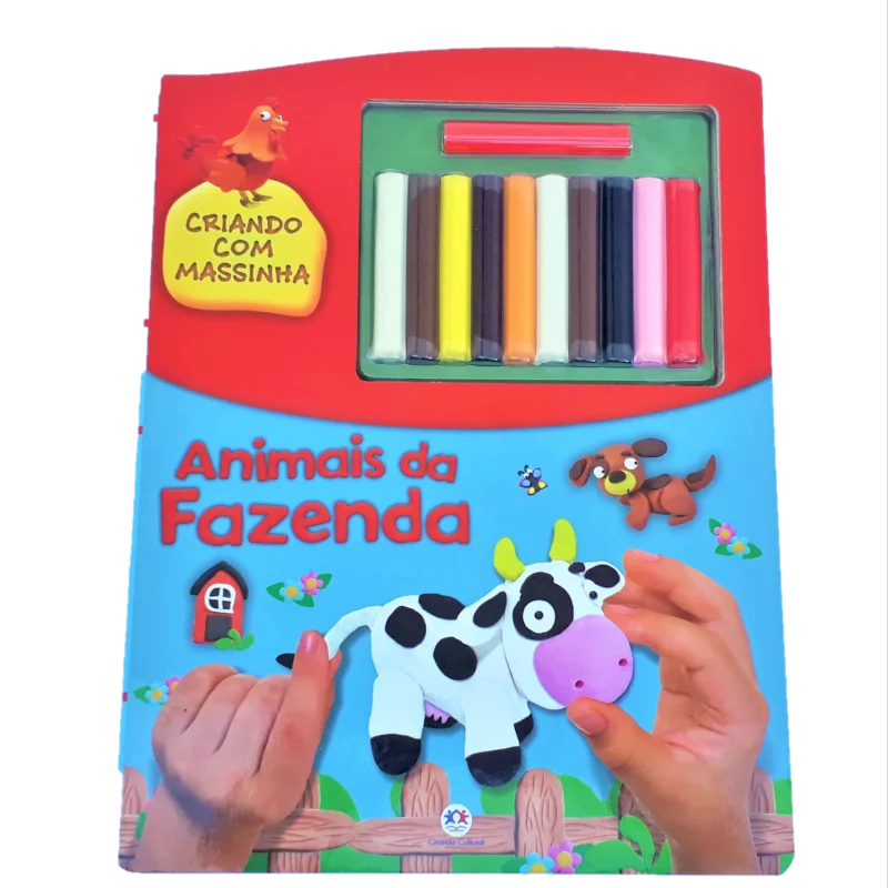Animais da fazenda - criando com massinha
