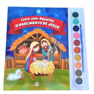 O Nascimento de Jesus - Aquarela