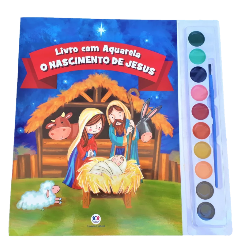 O Nascimento de Jesus - Aquarela