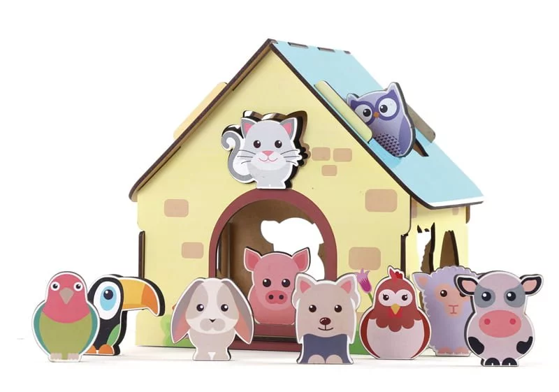 Passa Figuras Animais da Fazenda