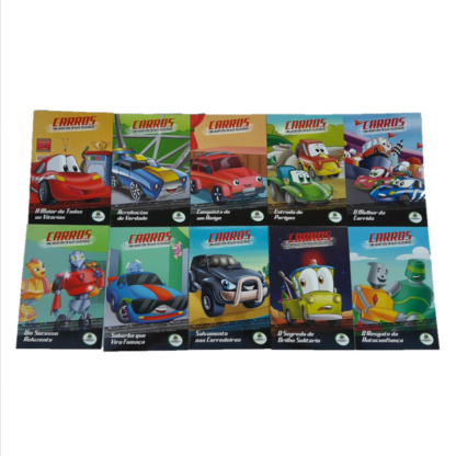 Carros uma aventura em alta velocidade - Kit c/ 10 unidades