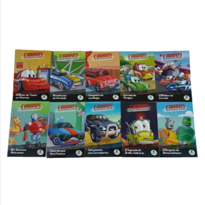 Carros uma aventura em alta velocidade - Kit c/ 10 unidades