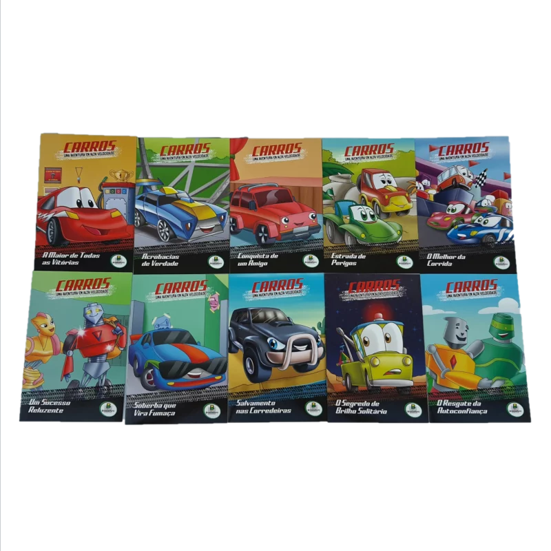 Carros uma aventura em alta velocidade - Kit c/ 10 unidades