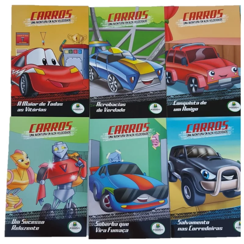 Carros uma aventura em alta velocidade - Kit c/ 10 unidades - Imagem 4