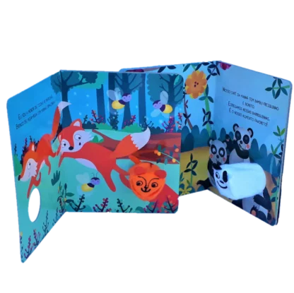 Kit Dedinhos agitados: Livro fantoche Animais da Floresta - Image 2