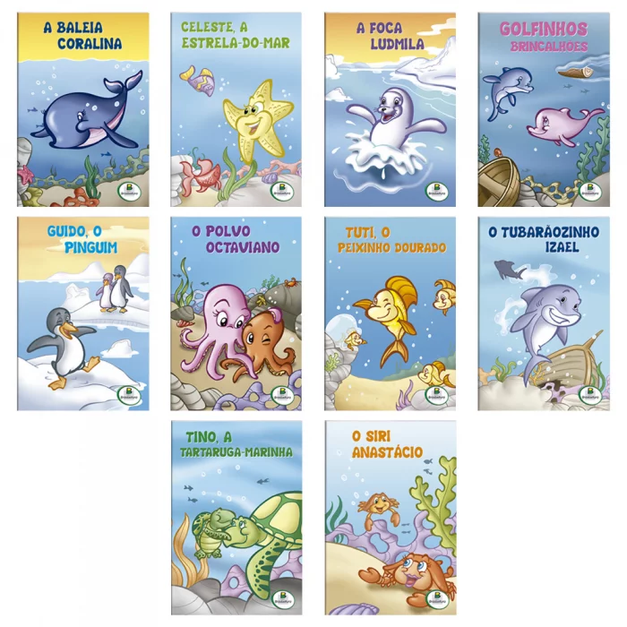 Aventuras dos seres do Mar - Kit c/ 10 unidades - Imagem 3
