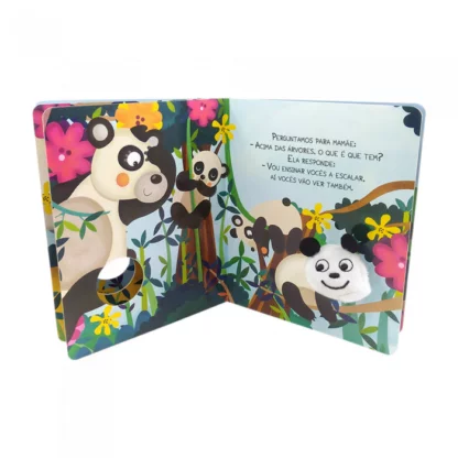 Kit Dedinhos agitados: Livro fantoche Animais da Floresta - Image 7