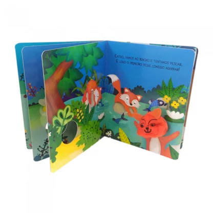 Kit Dedinhos agitados: Livro fantoche Animais da Floresta - Image 12