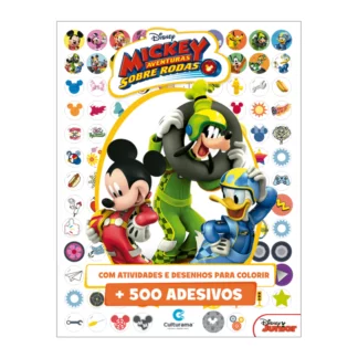 500 adesivos Disney - Mickey Aventuras sobre rodas
