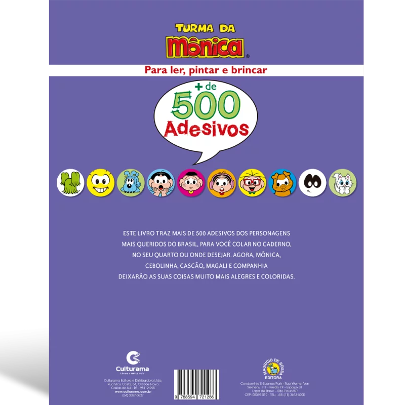 500 adesivos - Turma da Mônica - Imagem 4