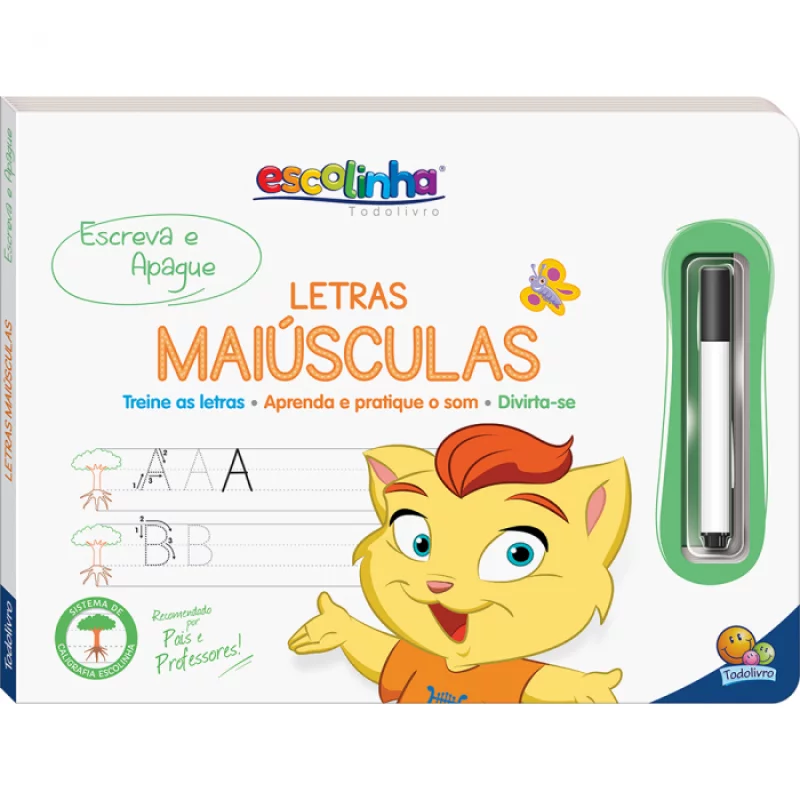Escolinha Escreva e Apague II: Letras maiúsculas