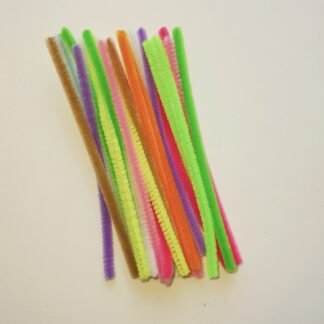 Hastes de Chenille Flexíveis 15 cm- Coloridas (25 unidades)