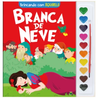Brincando com aquarela: Branca de Neve