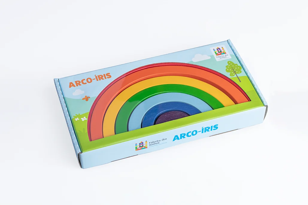Arco-íris em madeira - Imagem 5