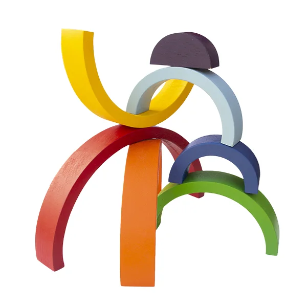 Arco-íris em madeira - Imagem 4