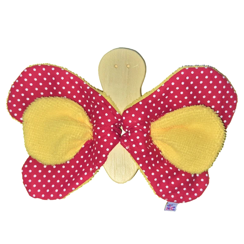 Brinquedo sensorial - Borboleta (Vermelha)