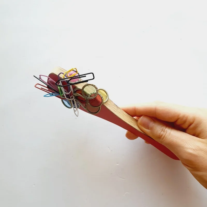Varinha Magnética/ Vareta - Brincriarte com Clips e Fichinhas - vermelho - Imagem 2