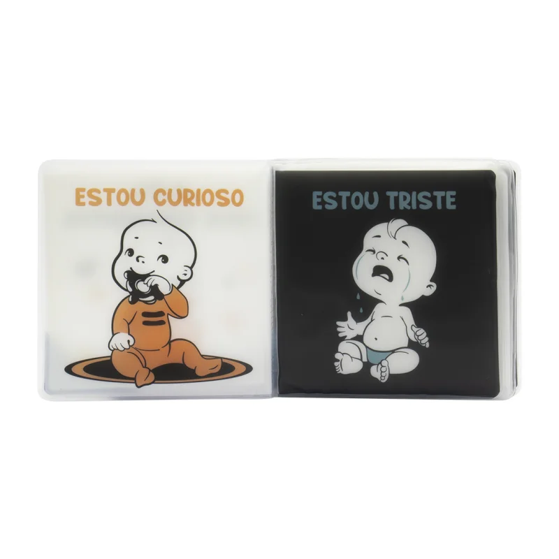 Olá, Bebê! Um livrinho Contraste de Banho: Meus Sentimentos - Imagem 4