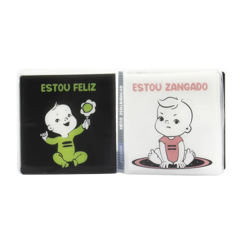 Olá, Bebê! Um livrinho Contraste de Banho: Meus Sentimentos - Imagem 3