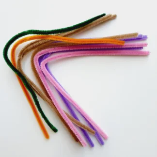 Hastes de Chenille Flexíveis 30cm - Coloridas (10 unidades)