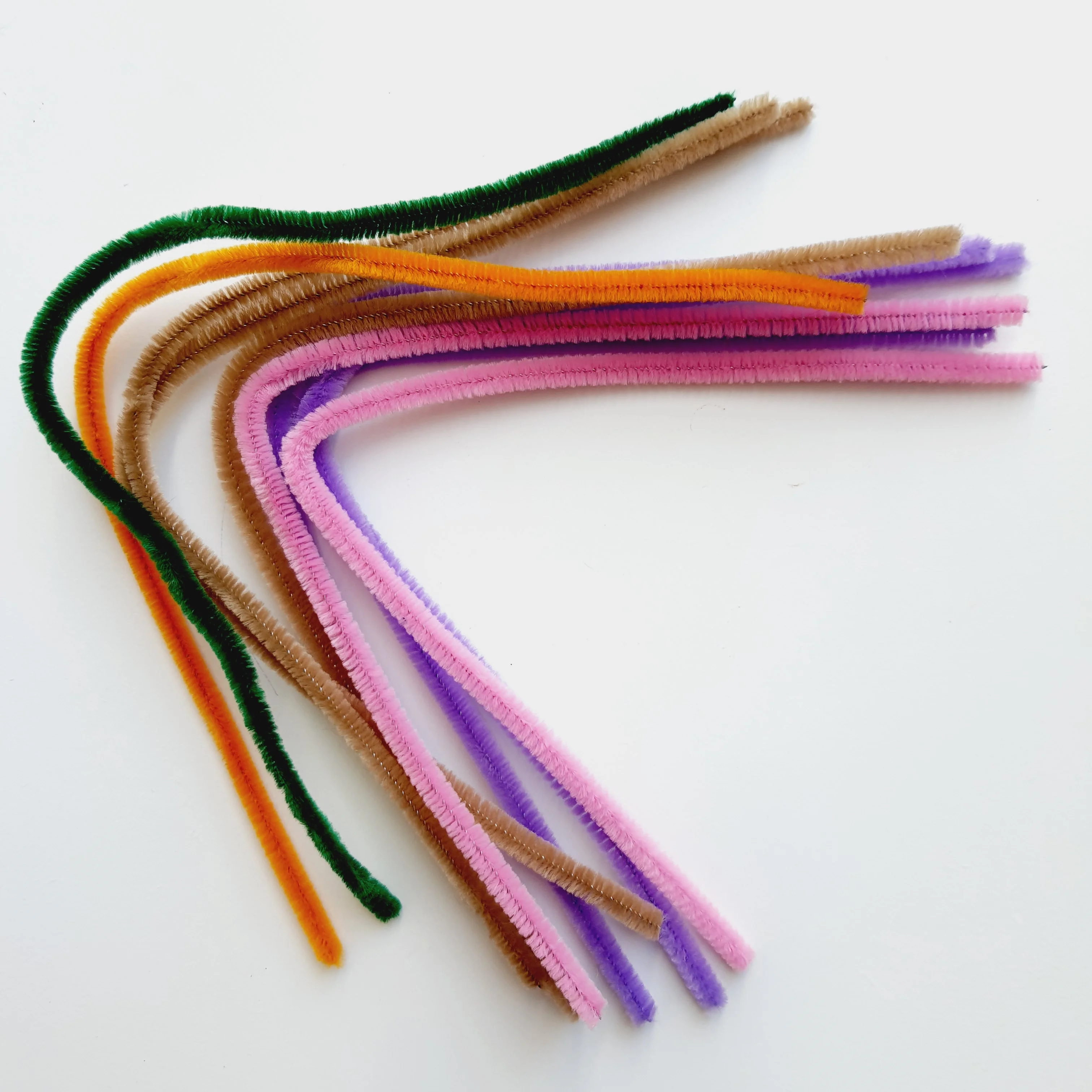 Hastes de Chenille Flexíveis 30cm - Coloridas (10 unidades)