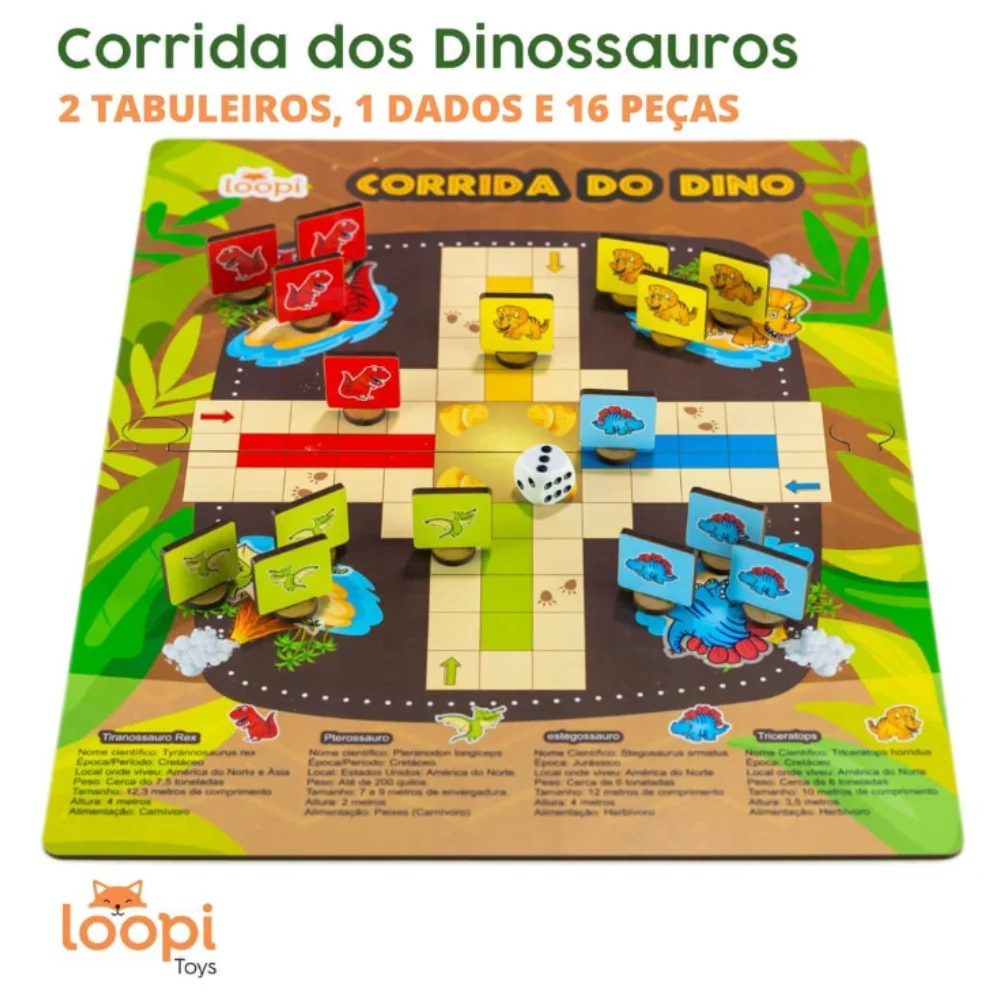 JOGO DA CORRIDA DOS DINOSSAUROS – Doce Leite