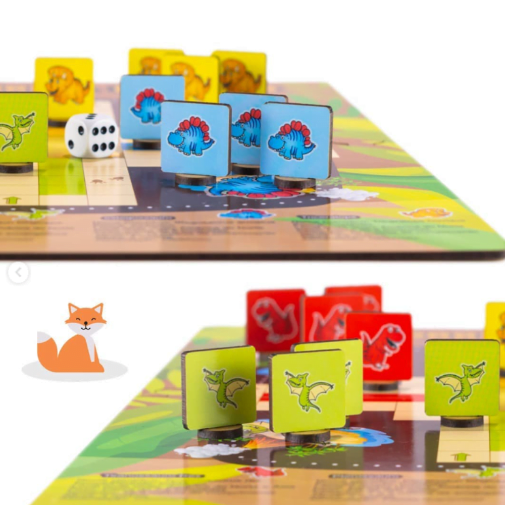 Jogo Corrida dos Dinossauros - T0033 - Loopi Toys - Kits e Gifts