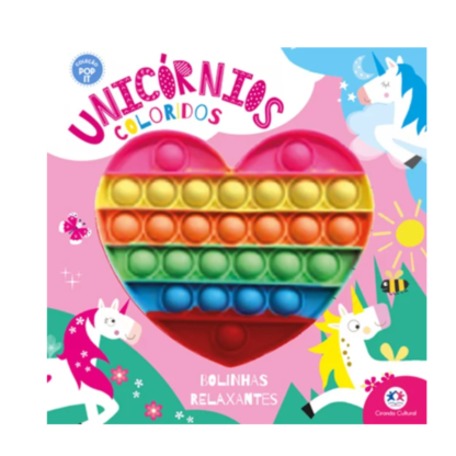 Livro Pop it - Unicórnios coloridos