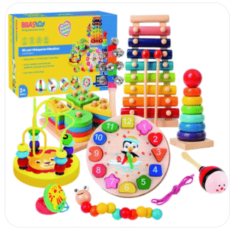 Kit 9 Brinquedos Montessori Pedagógico