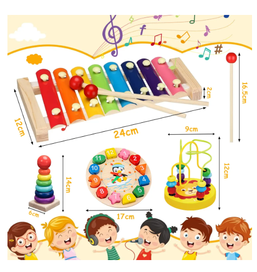 Kit 9 Brinquedos Montessori Pedagógico - Imagem 6